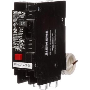 QE115 15-Amp Single Pole 120-Volt Ground Fault Equipment Protection Circuit Breaker