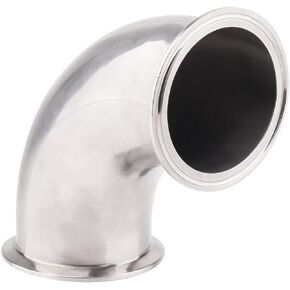 DERNORD 3" Tube OD Elbow 90 Degree Sanitary Pipe Fitting SS304 Tri Clamp 3 Inch