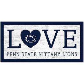 Fan Creations NCAA Penn State Nittany Lions Unisex Penn State University Love Sign, Team Color, 6 x 12