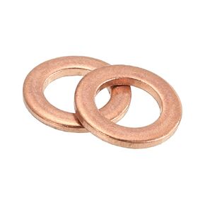 uxcell 20Pcs M12 Flat Washer, Copper 13mm ID x 20mm OD x 1mm Thick for Bolt Screw, Factories Repair, Kitchens, Shops, and Outdoor Construction