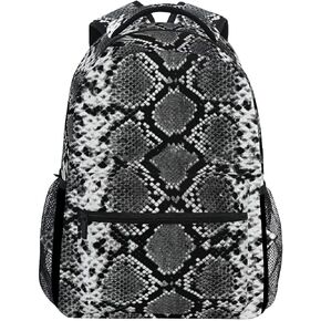 Backpack Travel Snakeskin pattern School Bookbags Shoulder Laptop Daypack College Bag for Womens Mens Boys Girls