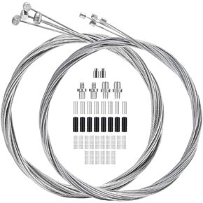 Bike Brake Cable Kit - Bicycle Brake Cable Bike Shifter Cable Bike Brake Cables for Bicycles Bike Gear Cable Bicycle Brake Cable Kit - Bike Shift Cables Bicycle Shifter Cable Set MTB Brake Cable