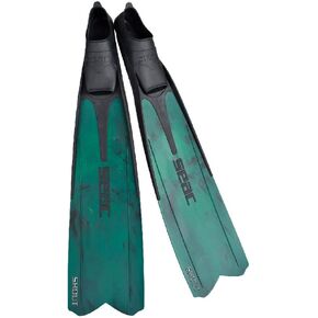 SEAC Unisex's Shout Camo S700, Long Fins for Scuba Diving, Spearfishing and Freediving
