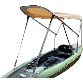 Sun Shade Canopy for Sit on Top Kayak - Perfect Bimini Top/Umbrella for Kayaking, Canopy Awning/Shade to Block UV and Heat Rays and Rain Protection