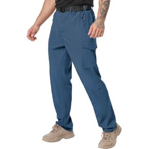 NATUVENIX Hiking Pants Men Lightweight Travel Pants for Men Quick Dry Mens Fishing Pants Water Resistant Cargo Work Pants in Kuwait
