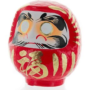 Daruma Doll - Made in Japan - 4.7" Good Luck & Well Wishes (Red)