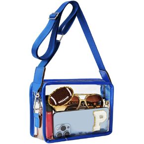 Clear Stadium Bag, Personalized Letter Initial Crossbody Bag, Clear Purse for Women Girl Sport Games Concerts Gift in Kuwait