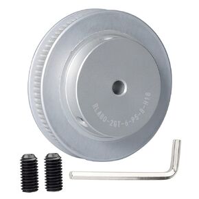 POLISI3D 80T 2GT Synchronous Pulley Bore 5mm for Width 6mm GT2 Timing Belt Pulley 80Teeth Compatible with Voron 2.4 3D Printer Replacement Accessories