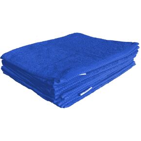 Loop Terry Fitness Towel, Royal Blue, Set of 4