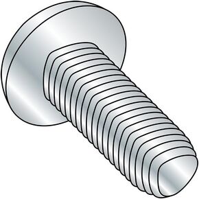 Small Parts 0812RPP Steel Thread Rolling Screw for Metal, Zinc Plated, Pan Head, Phillips Drive, #8-32 Thread Size, 3/4" Length (Pack of 100) in Saudi Arabia