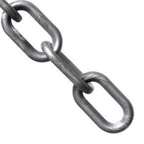Mr. Chain Plastic Barrier Chain, Silver, 3-Inch Link Diameter, 25-Foot Length (80008-25)