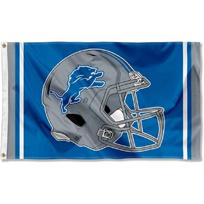 WinCraft Detroit Lions New Helmet 3x5 Outdoor Flag