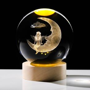 تمثال فتاة راقصة باليه ثلاثي الأبعاد كرة كريستال مع قاعدة خشبية، تماثيل راقصة باليه منقوشة بالليزر هدايا للفتيات، تمثال فتاة راقصة الباليه ديكور منزلي زجاجي وزن الورق in Kuwait