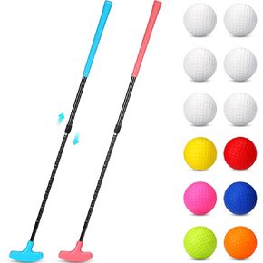 Hiboom Golf Putters for Men and Women Two Way Mini Golf Putter with 4 Golf Balls Adjustable Length Kids Putter Bulk for Right or Left Handed Golfers for Children Teenager Junior in Saudi Arabia