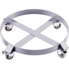55 Gallon Drum Dolly,Drum Heavy-Duty Steel Dolly,1000lbs 55 Gallon Barrel Dolly Cart Drum Caddy,with Steel Frame 4 Swivel Casters Wheel, for Warehouse Drum Handling