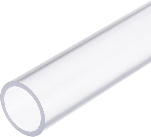 MECCANIXITY 1 1/4 Inch Clear PVC Rigid Tube Round Pipe 25.6mm ID 32mm OD 14" High Impact for Water Pipe, Aquarium, Fish Tank, Greenhouse Garden, Clear in Saudi Arabia