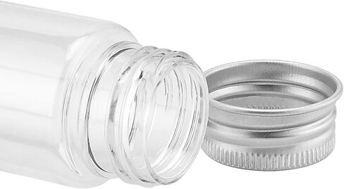 PINGEUI 40 حزمة 140 × 30 مم أنابيب اختبار بلاستيكية مع أغطية لولبية، أنابيب اختبار 110 مل أنابيب اختبار بلاستيكية شفافة لملح الحمام، حاويات الحلوى للحفلات، الزفاف، عيد الميلاد، والهالوين in Kuwait