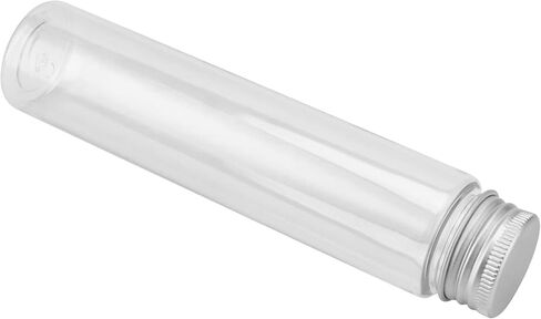 PINGEUI 40 حزمة 140 × 30 مم أنابيب اختبار بلاستيكية مع أغطية لولبية، أنابيب اختبار 110 مل أنابيب اختبار بلاستيكية شفافة لملح الحمام، حاويات الحلوى للحفلات، الزفاف، عيد الميلاد، والهالوين in Kuwait