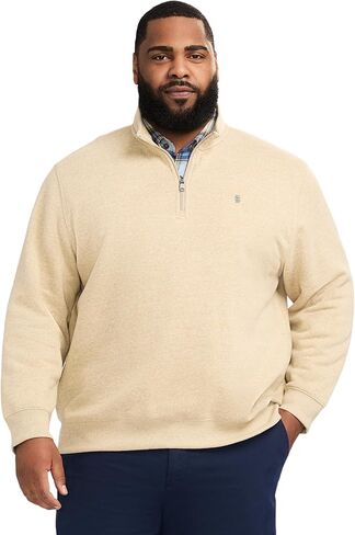 IZOD Men's Big and Tall Advantage Performance Quarter Zip Fleece Pullover Sweatshirt in Saudi Arabia