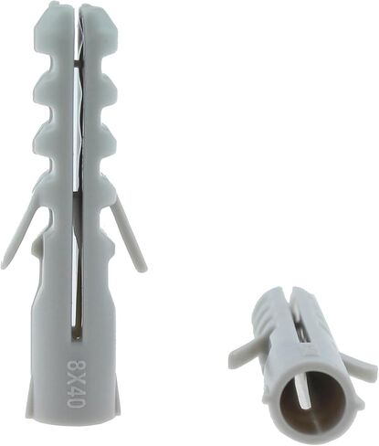 TAODAN 100pcs 6x30 Expansion Pipe Plastic Self-Tapping Screw Cap Wall Plug White PE Nylon Wall Anchor in Saudi Arabia