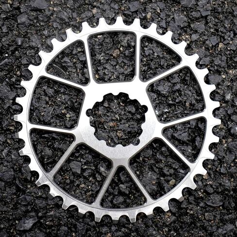 MTB Bike Chainring Wide Narrow Teeth Chainwheel 8/9/10/11S Mountain Bicycle ChainWheel 32/34/36/38T Ultralight 55g 3-Nail (38T Black) in Saudi Arabia