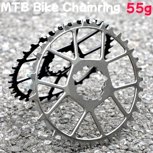 MTB Bike Chainring Wide Narrow Teeth Chainwheel 8/9/10/11S Mountain Bicycle ChainWheel 32/34/36/38T Ultralight 55g 3-Nail (38T Black) in Saudi Arabia