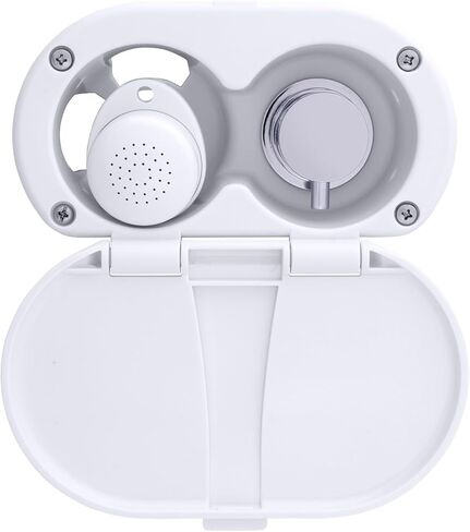 Ambassador Marine Aidack - دش ترانسوم (خلاط ساخن/بارد)، كوب وغطاء أبيض قطبي، بخاخ أبيض قطبي صغير، خرطوم مطاطي أبيض بطول 10 بوصات، مقبض مساعد من الكروم - 136-1707-AW-W in Kuwait