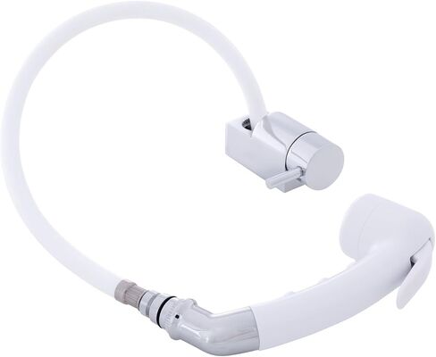 Ambassador Marine Aidack - صنبور سطح قابل للسحب (بارد فقط) (بخاخ أبيض قطبي صغير (بدون خطاف)، خرطوم مطاطي أبيض بطول 10 بوصات) (كروم/أبيض قطبي) 134-1748-CA-W in Kuwait