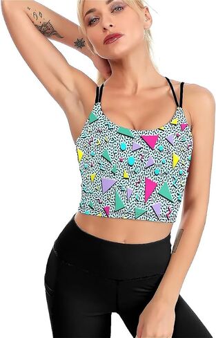 High Impact Sports Bras for Women Longline Padded Workout Running Crop Tops Support Yoga Tank Top Outfits for Women in Saudi Arabia