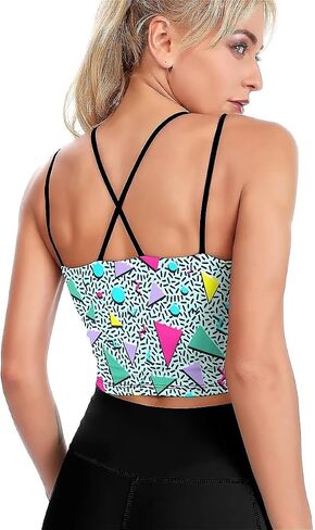 High Impact Sports Bras for Women Longline Padded Workout Running Crop Tops Support Yoga Tank Top Outfits for Women in Saudi Arabia