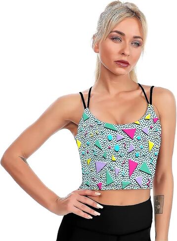 High Impact Sports Bras for Women Longline Padded Workout Running Crop Tops Support Yoga Tank Top Outfits for Women in Saudi Arabia