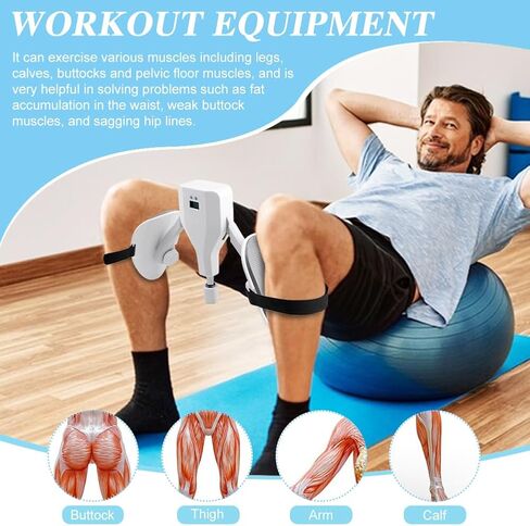 الفخذ ماستر 22-77 رطل، ساق مقاومة قابلة للتعديل وتمارين قوة الفخذ الداخلية، مدرب كيجل مشكل الورك، جهاز تقوية أرضية الحوض مع حزام ووسادة للرجال والنساء للتمرين in Kuwait