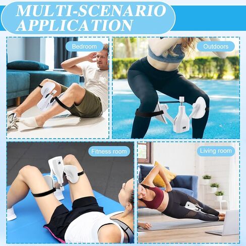 الفخذ ماستر 22-77 رطل، ساق مقاومة قابلة للتعديل وتمارين قوة الفخذ الداخلية، مدرب كيجل مشكل الورك، جهاز تقوية أرضية الحوض مع حزام ووسادة للرجال والنساء للتمرين in Kuwait