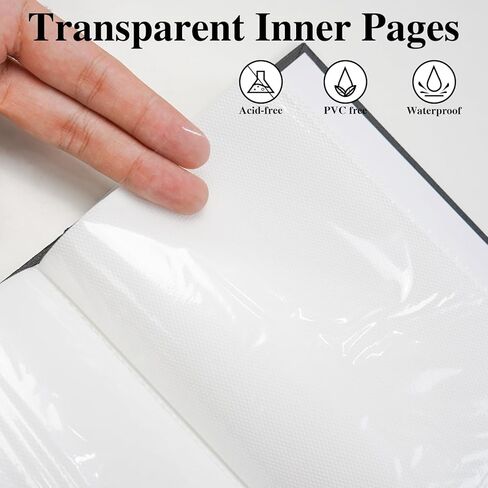 ألبوم صور Vienrose مقاس 4 × 6 يحتوي على 100 صورة للتخزين مناسبة لذكرى الزفاف العائلية وإجازة الطفل، باللون الأسود in Kuwait