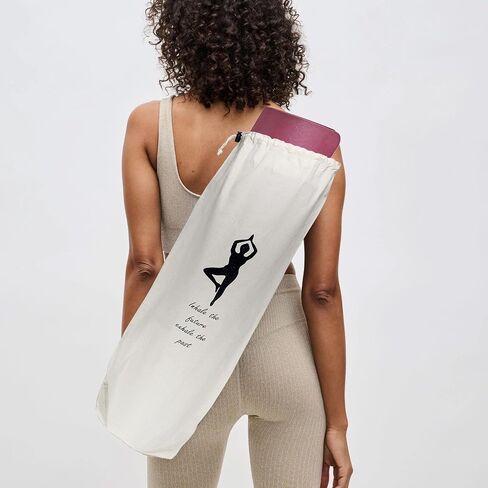 Yoga Mat Bag Cover -100% Cotton Lightweight,Washable Yoga Dust Bag With Adjustable Strap in Saudi Arabia