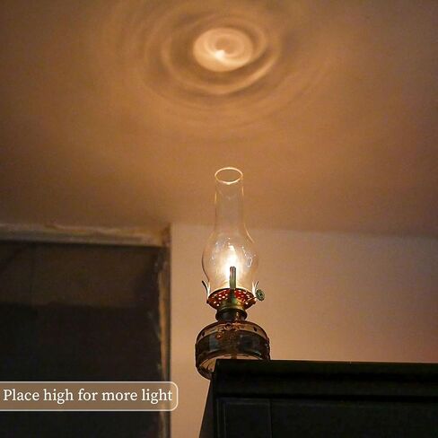 2 Pcs Chamber Oil Lamp Grey Vintage Glass Clear Kerosene Lamp Indoor Decorative Hurricane Lamp Oil Lamps for Indoor Use or Tabletop Decor and Emergency Lighting in Saudi Arabia