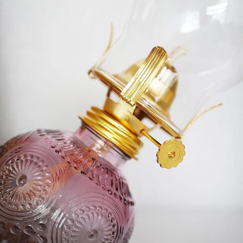 2Pcs Oil Lamps for Indoor Use Blue Vintage Glass Clear Kerosene Lamp Indoor Decorative Hurricane Lamp Oil Lantern for Home Tabletop Emergency Lighting in Saudi Arabia