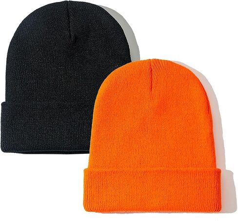 ZOORON Beanie for Women Men Unisex Cuffed Plain Skull Knit Hat Soft Fisherman Beanies Winter Hats in Kuwait