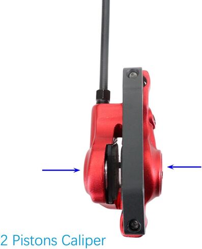 DJC Hydraulic Brake 2 Pistons Caliper MTB with Bike Floating Rotor Disc 160mm Left Front Right Rear Oil Brake HB875 Double Pistons in Kuwait