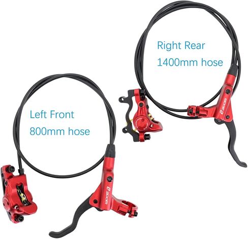 DJC Hydraulic Brake 2 Pistons Caliper MTB with Bike Floating Rotor Disc 160mm Left Front Right Rear Oil Brake HB875 Double Pistons in Kuwait