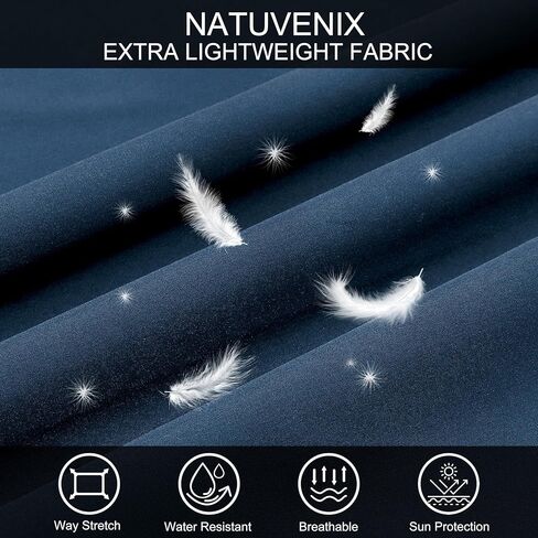 NATUVENIX سراويل للتسلق الرجال خفيفة الوزن السفر السراويل للرجال سريعة الجافة رجالي الصيد السراويل مقاومة للماء البضائع العمل السراويل in Kuwait