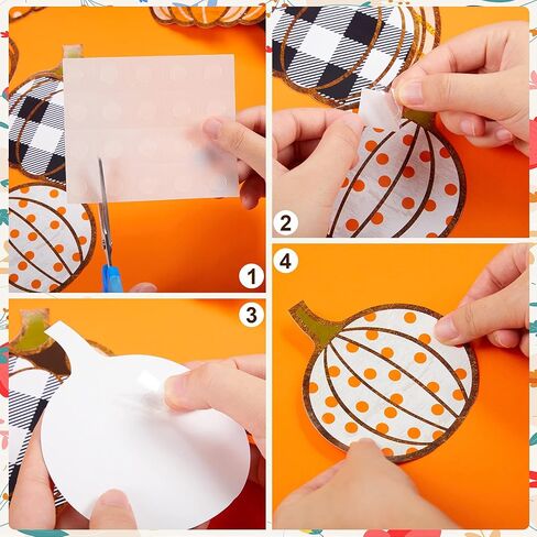 48 Pieces Thanksgiving Pumpkin Cutouts Classroom Bulletin Board Decorations Home Sweet Pumpkins Accents for Fall Celebrations Halloween Thanksgiving Day Party Supply in Saudi Arabia