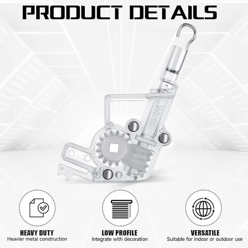 عصا Tilter Rod Tilter لـ 2 "ستائر أفقية منخفضة المظهر آلية إمالة خطاف اتصال شديدة التحمل منخفضة المظهر عصا Tilter مع تروس مربعة الشكل ستائر منخفضة السكك الحديدية ملحقة in Saudi Arabia