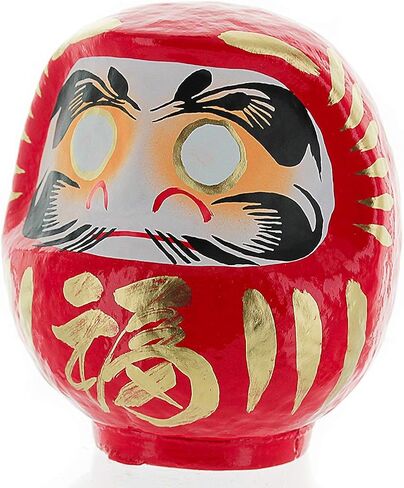 Daruma Doll - Made in Japan - 4.7" Good Luck & Well Wishes (Red) in Saudi Arabia