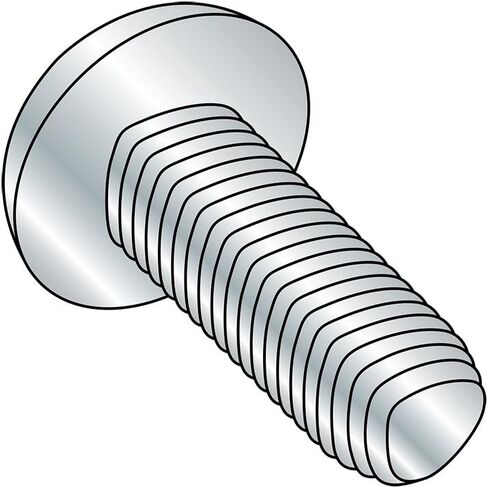 Small Parts 0812RPP Steel Thread Rolling Screw for Metal, Zinc Plated, Pan Head, Phillips Drive, #8-32 Thread Size, 3/4" Length (Pack of 100) in Saudi Arabia