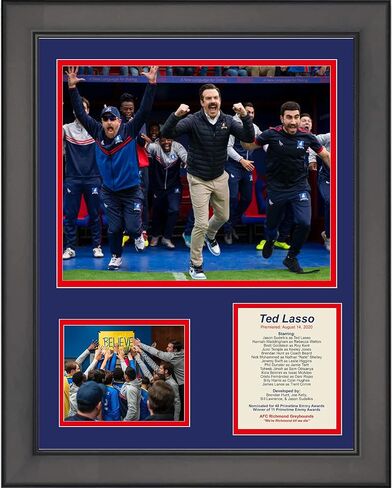 HOFSM.COM Hall of Fame Sports Memorabilia Framed Ted Lasso AFC Richmond Soccer TV Series 11"x14" Three Photo Collage in Kuwait