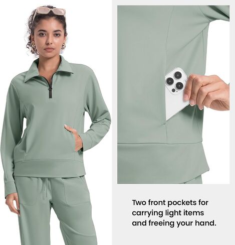 Rdruko Lounge Sets For Women 2 Piece Outfits Sweatsuit Half Zip Sweatshirts and Wide Leg SweatPants Tracksuit in Saudi Arabia