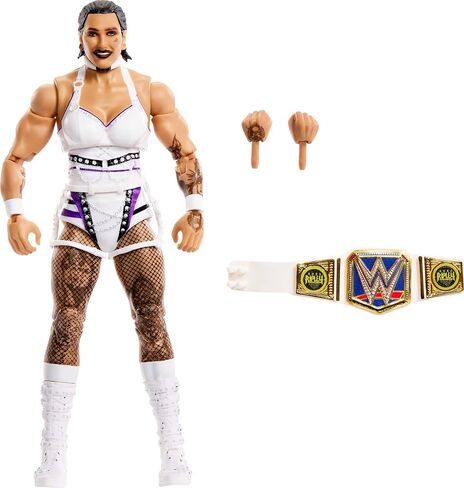 Mattel WWE Elite Action Figure & Accessories, 6-inch Collectible Rhea Ripley with 25 Articulation Points, Life-Like Look & Swappable Hands in Saudi Arabia