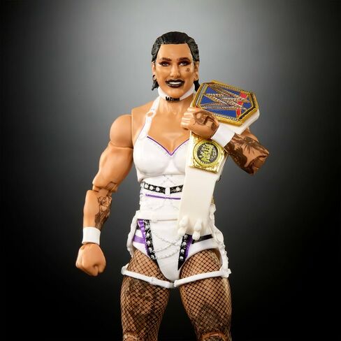 Mattel WWE Elite Action Figure & Accessories, 6-inch Collectible Rhea Ripley with 25 Articulation Points, Life-Like Look & Swappable Hands in Saudi Arabia