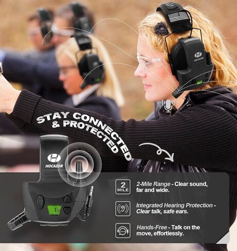 2 Pack W01 Walkie Talkies Compatible with Walker's Razor Slim Electronic Ear Muffs, Outdoors Hunting Shooting Construction Sites Work Shop in Saudi Arabia